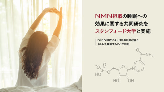 NMN摂取の睡眠への効果に関する共同研究を スタンフォード大学と実施 ～NMN摂取により日中の眠気改善とストレス軽減することが判明～