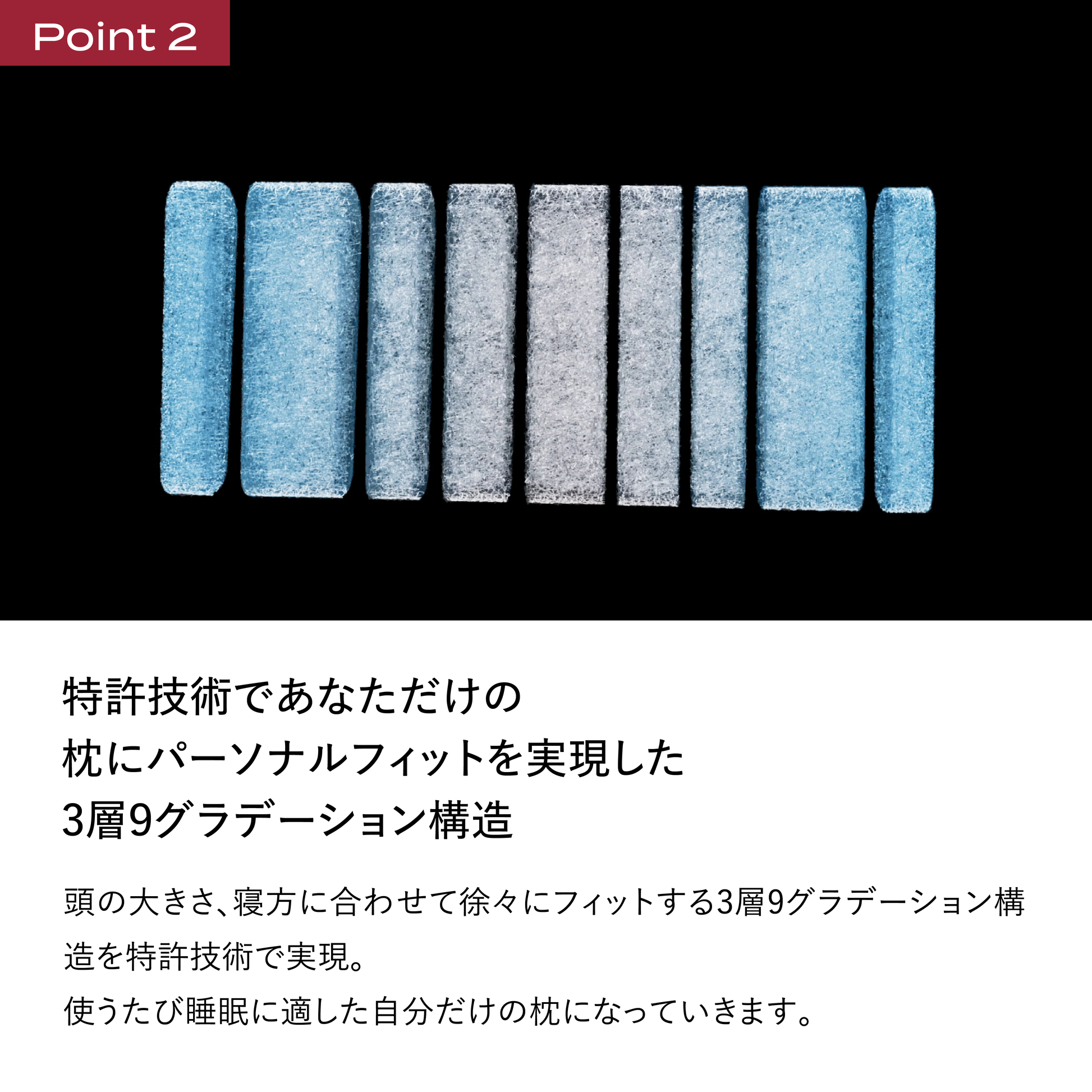 最新 ブレインスリープピロー スタンダード 9グラデーション 最新 ブレインスリープピロー スタンダード 9グラデーション