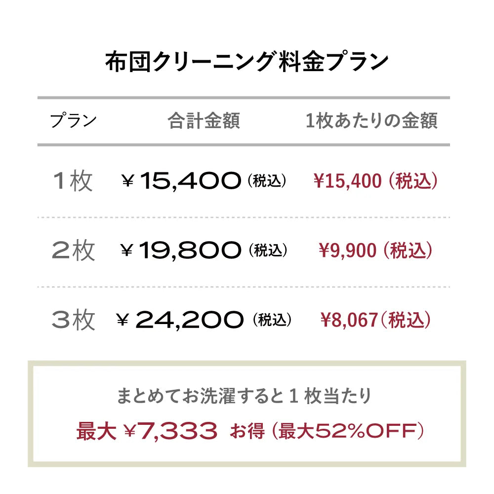 【オプション】コンフォーター クリーニングサービス